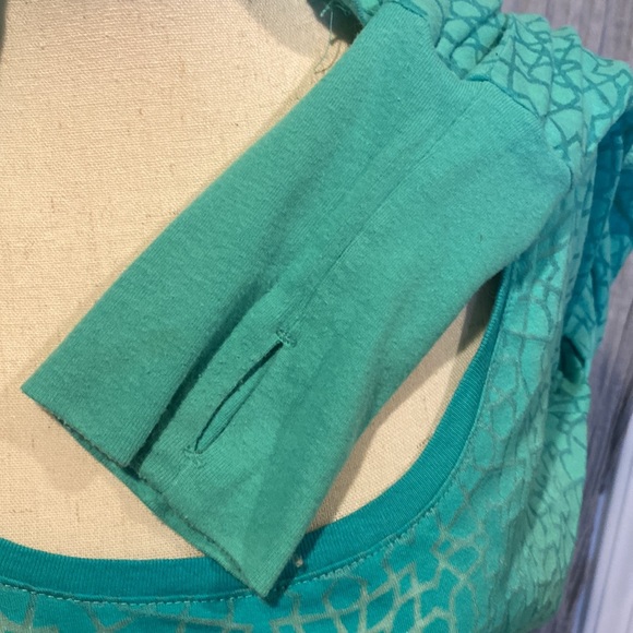 Long Sleeve Calvin Klein Hoody/Shirt - Aquamarine - Picture 2 of 6